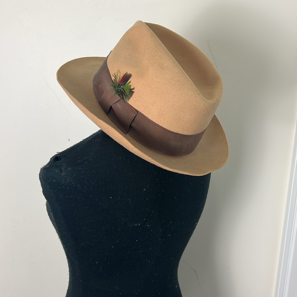 Vintage Empire State wool Fedora Hat Size Large